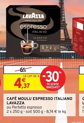Intermarché CAFÉ MOULU ESPRESSO ITALIANO LAVAZZA offre
