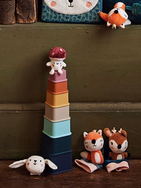 Vertbaudet Tour de cubes en silicone - multicolor offre