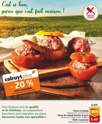 Colruyt Farce à tomate offre