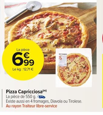 Carrefour Market Pizza capricciosa offre