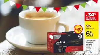 Lavazza café capsules aluminium