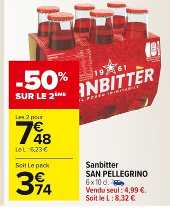 Carrefour Market San pellegrino sanbitter offre