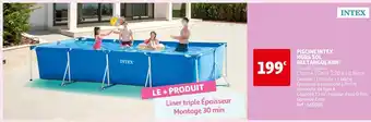 Auchan Intex piscine hors sol rectangulaire offre