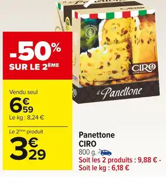 Carrefour Market Ciro panettone offre