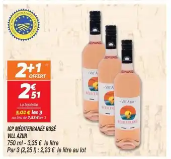Netto Igp mediterranee rose vill azur offre