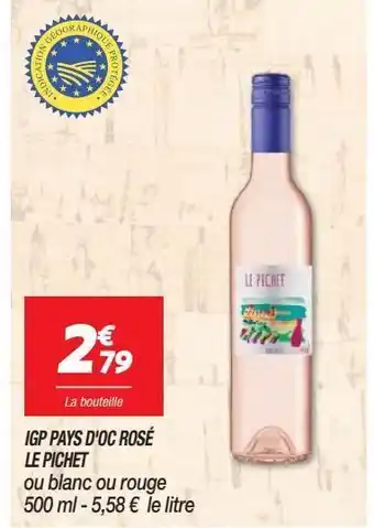 Netto Igp pays d`oc rose le pichet offre