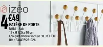 La Foir'Fouille Patère de porte offre