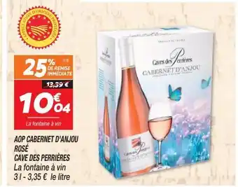 Netto Aop cabernet d`anjou rose cave des perrieres offre