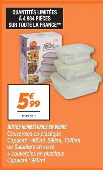 Netto Boîtes hermetiques en verre offre