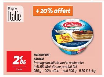 Netto Mascarpone galbani offre