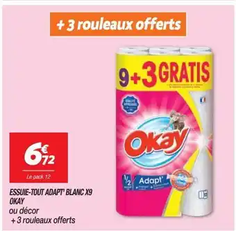 Netto Essuie tout adapt`blanc x9 okay offre