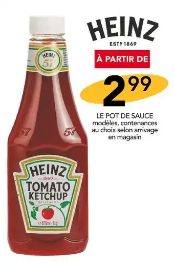 Heinz le pot de sauce