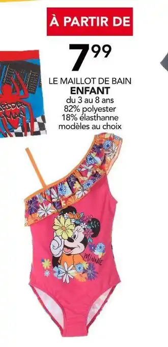 Le maillot de bain enfant