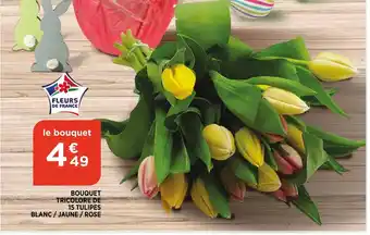 Bouquet Tricolor De 15 Tulipes