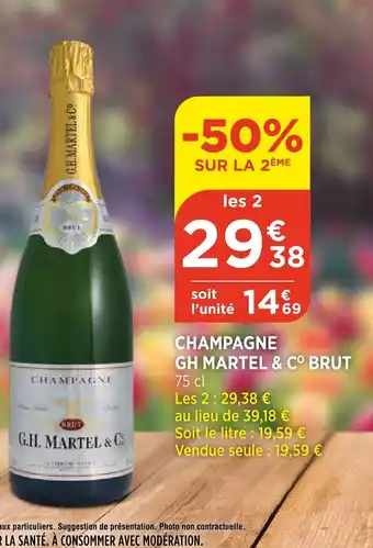 Bi1 Champagne Gh Martel & C Brut offre