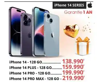 iPhone 14 SERIES Garantie 1 AN
