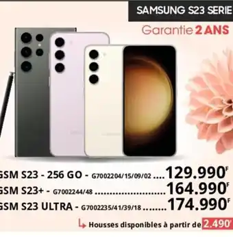 Gitem SAMSUNG S23 SERIE Garantie 2 ANS offre