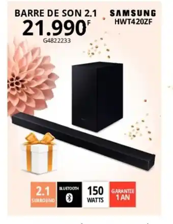 BARRE DE SON 2.1 SAMSUNG HWT420ZF