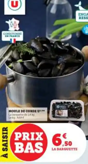 Super U MOULE DE CORDE U offre