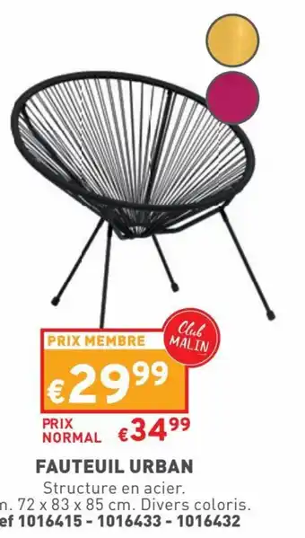 FAUTEUIL URBAN