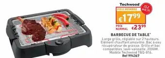 Trafic BARBECUE DE TABLE* offre
