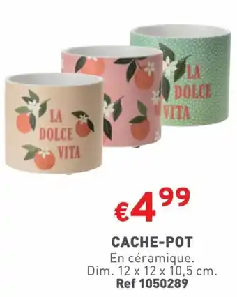Trafic CACHE-POT En céramique. Dim. 12 x 12 x 10,5 cm. Ref 1050289 offre