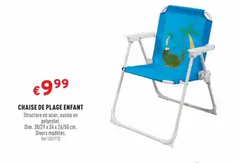 Trafic CHAISE DE PLAGE ENFANT offre