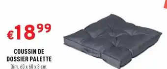 Trafic COUSSIN DE DOSSIER PALETTE Dim. 60 x 60 x 8 cm. offre