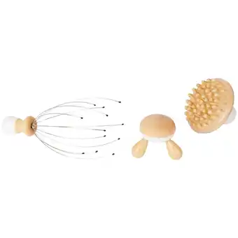 Set de massage en bois beauty star