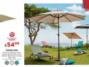 Trafic PARASOL TIAGO offre