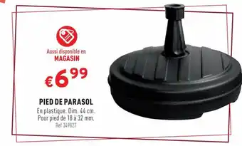 Trafic PIED DE PARASOL offre