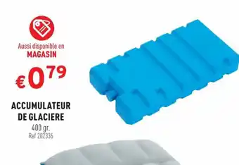 ACCUMULATEUR DE GLACIERE