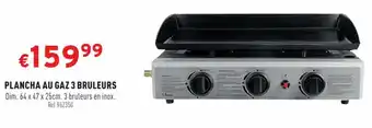 PLANCHA AU GAZ 3 BRULEURS