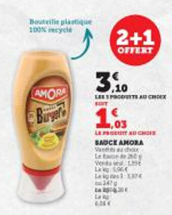 Super U SAUCE AMORA offre