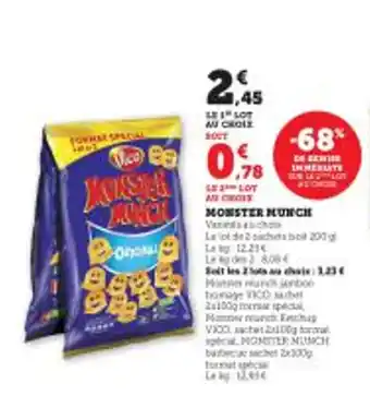 Super U MONSTER NUNCH offre
