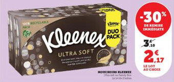 Super U MOUCHOIRS Kleenex offre
