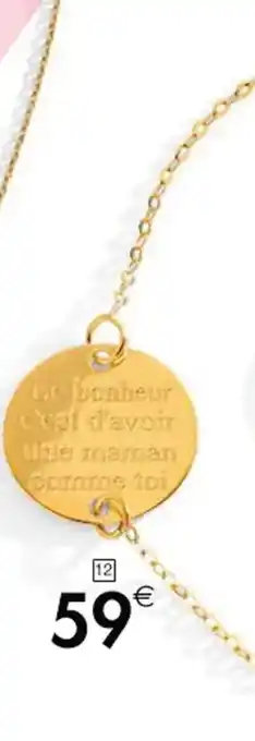 Cora x Carrefour Bracelet or jaune offre