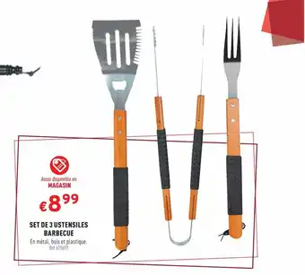 Trafic SET DE 3 USTENSILES BARBECUE offre