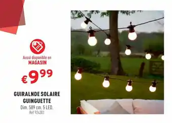 Trafic GUIRALNDE SOLAIRE GUINGUETTE offre