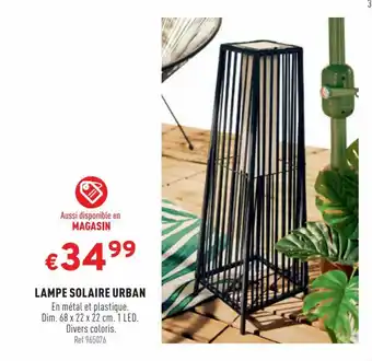 LAMPE SOLAIRE URBAN