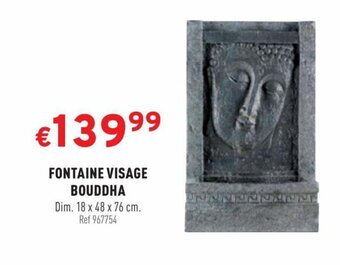 Trafic FONTAINE VISAGE BOUDDHA offre