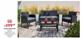 Trafic SALON DE JARDIN CATANIA offre