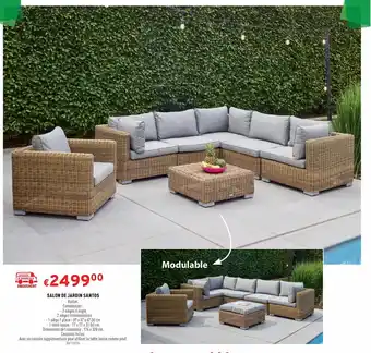Trafic SALON DE JARDIN SANTOS offre