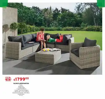 Trafic SALON DE JARDIN MANTOVA offre