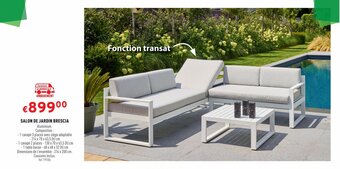 Trafic SALON DE JARDIN BRESCIA offre