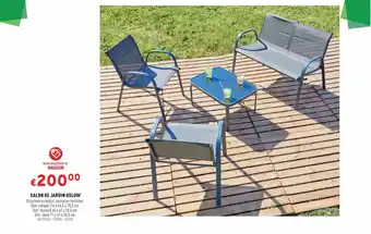 Trafic SALON DE JARDIN OSLOW offre
