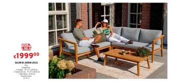 Trafic SALON DE JARDIN LUCCA offre