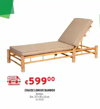 CHAISE LONGUE BAMBOU