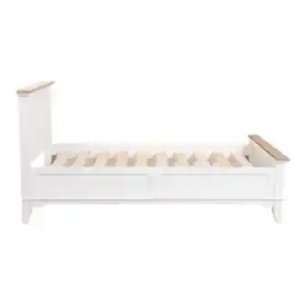 Interior's Lit enfant 90x190 en pin blanc vieilli et dessus en frêne massif - esquisse offre