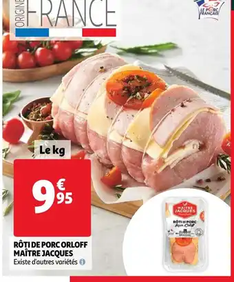 Auchan Rôti De Porc Orloff Maître Jacques offre